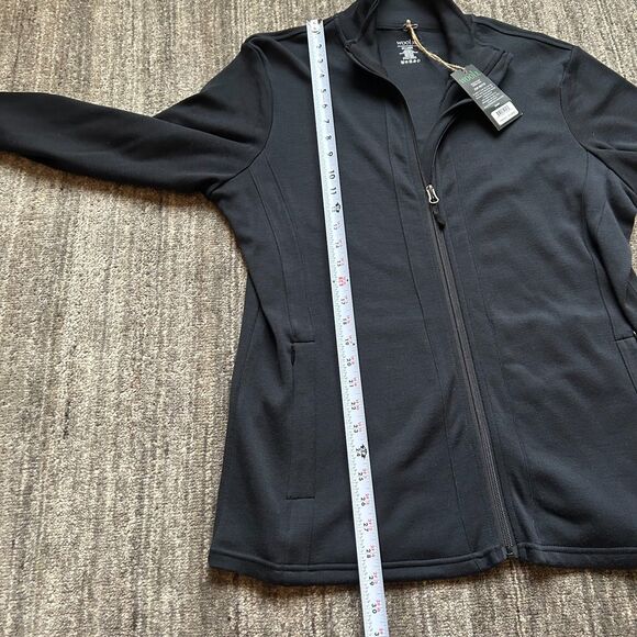 WoolX 100% Merino Wool Full Zip Sweater, Black, 2XL, NWT - Picture 9 of 11